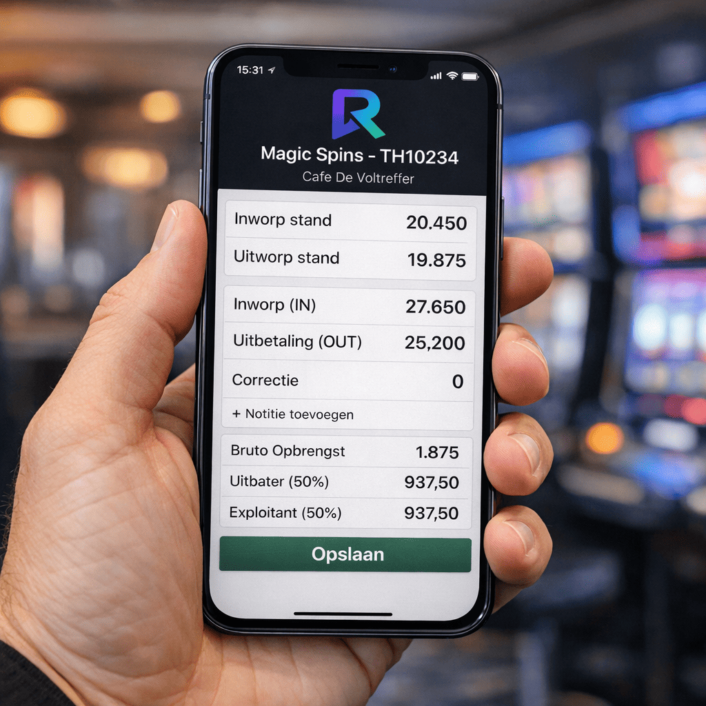 Revomate mockup: dashboard / lichting invoer